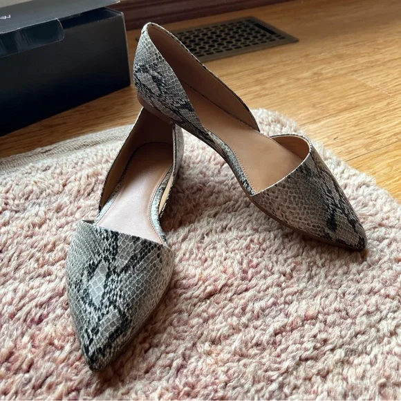 j crew snakeskin flats